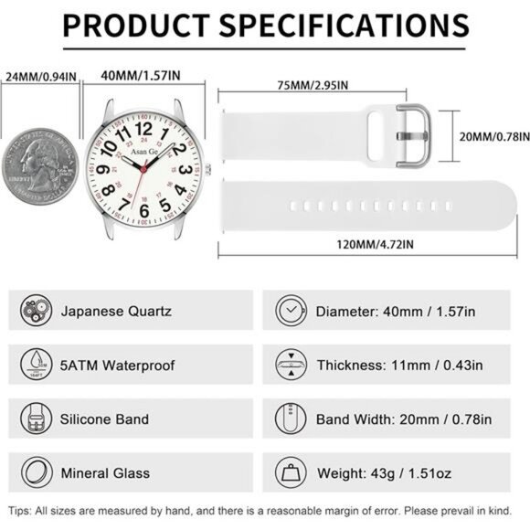 Watch for Nurse Medical Professionals Students Doctors Women Men - Picture 5 of 7